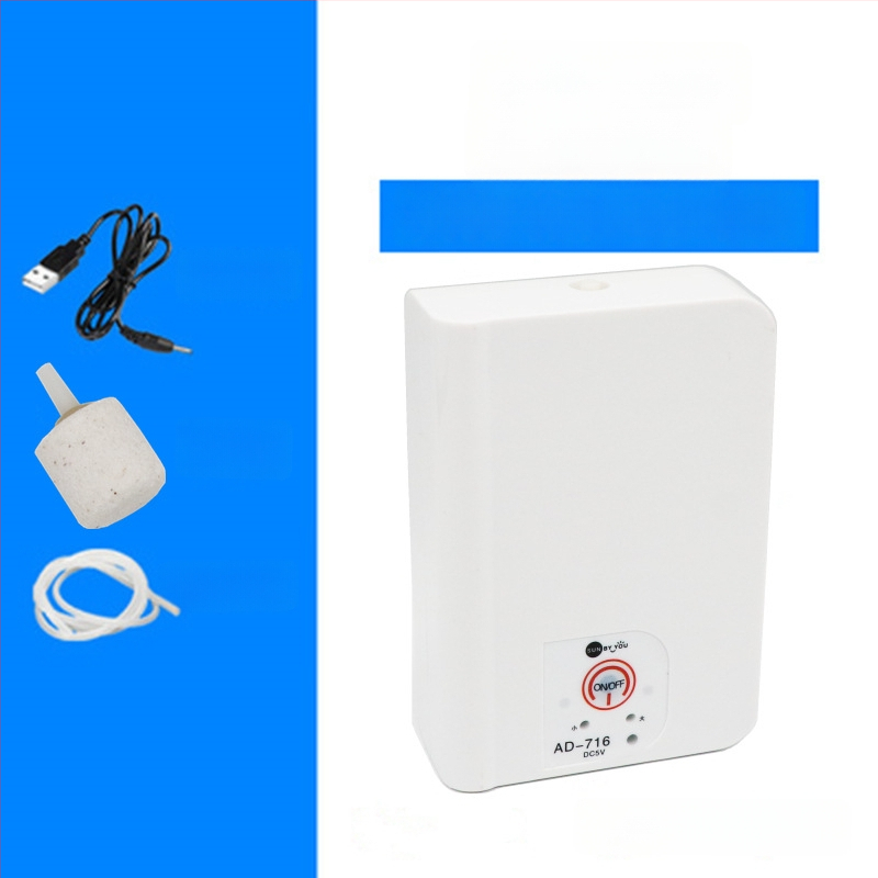 Spirit Companion oxigénszivattyú akváriumhoz – ultra halk, hordozható, USB-töltéses, DC-tápellátás, kettős használat