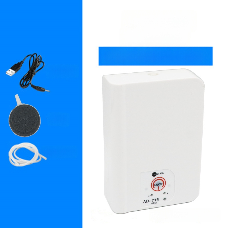 Spirit Companion oxigénszivattyú akváriumhoz – ultra halk, hordozható, USB-töltéses, DC-tápellátás, kettős használat