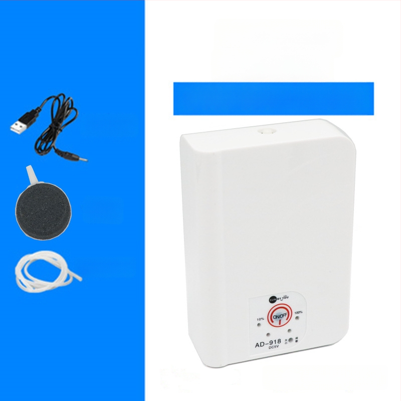 Spirit Companion oxigénszivattyú akváriumhoz – ultra halk, hordozható, USB-töltéses, DC-tápellátás, kettős használat