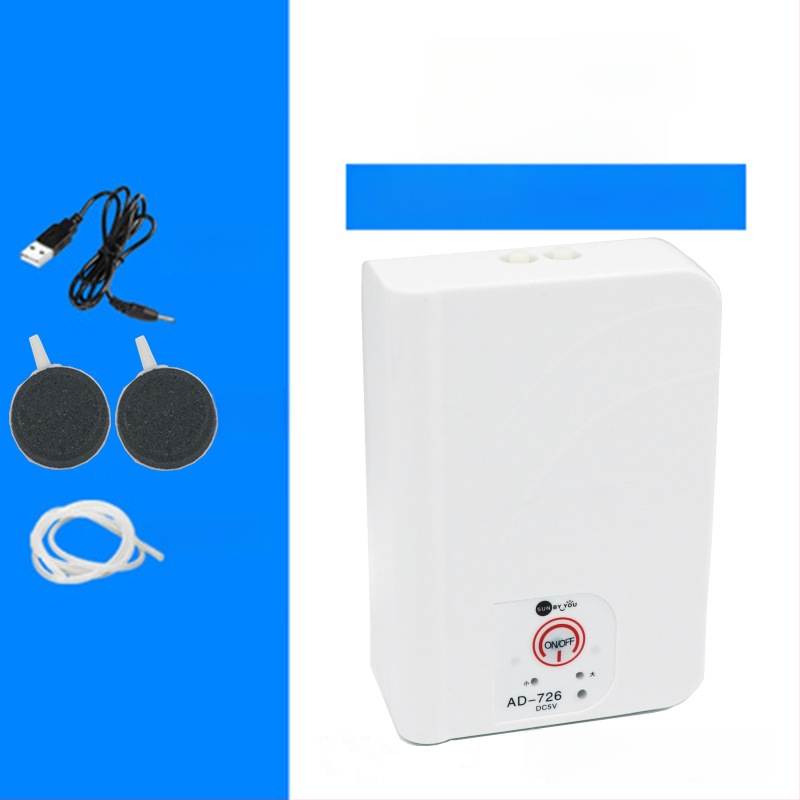 Spirit Companion oxigénszivattyú akváriumhoz – ultra halk, hordozható, USB-töltéses, DC-tápellátás, kettős használat