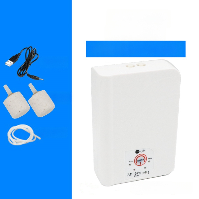 Spirit Companion oxigénszivattyú akváriumhoz – ultra halk, hordozható, USB-töltéses, DC-tápellátás, kettős használat