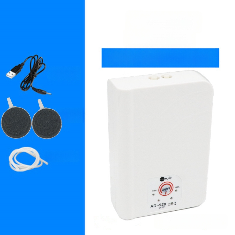 Spirit Companion oxigénszivattyú akváriumhoz – ultra halk, hordozható, USB-töltéses, DC-tápellátás, kettős használat