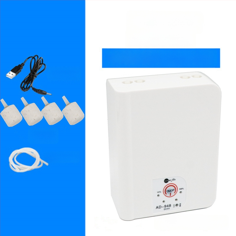 Spirit Companion oxigénszivattyú akváriumhoz – ultra halk, hordozható, USB-töltéses, DC-tápellátás, kettős használat