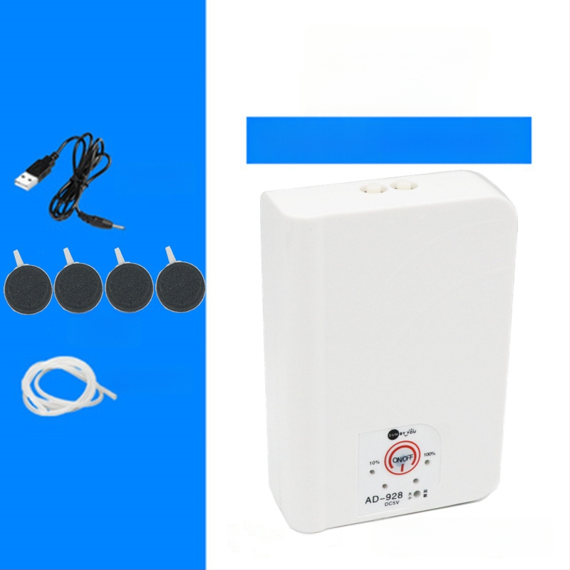 Spirit Companion oxigénszivattyú akváriumhoz – ultra halk, hordozható, USB-töltéses, DC-tápellátás, kettős használat