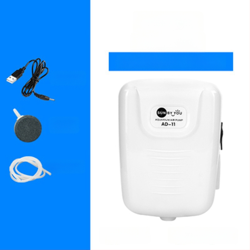 Spirit Companion oxigénszivattyú akváriumhoz – ultra halk, hordozható, USB-töltéses, DC-tápellátás, kettős használat