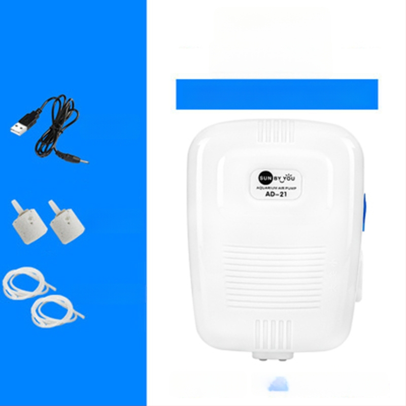 Spirit Companion oxigénszivattyú akváriumhoz – ultra halk, hordozható, USB-töltéses, DC-tápellátás, kettős használat