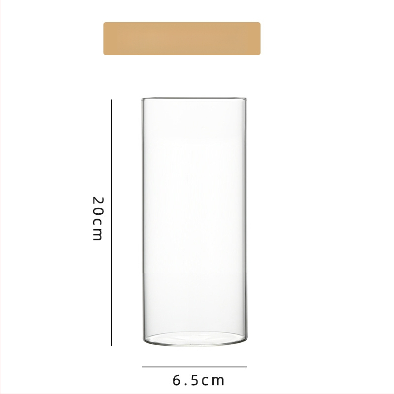 Δοχείο από γυαλί υψηλής αντοχής για υδροπονία, ανθοδέσεις και διαφανές ενυδρείο, χαρτονένια συσκευασία