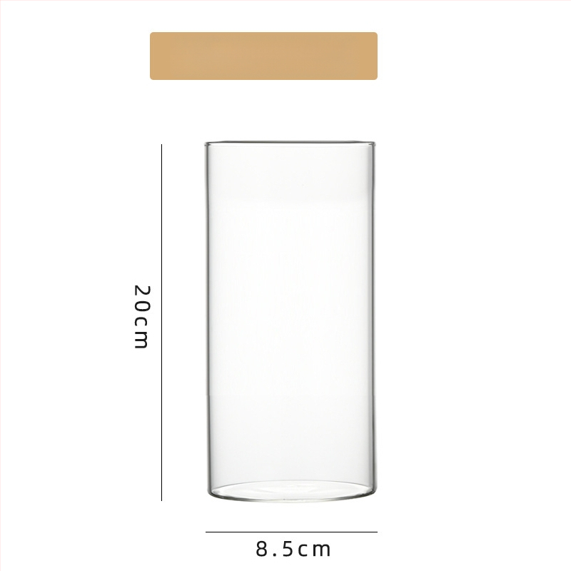 Δοχείο από γυαλί υψηλής αντοχής για υδροπονία, ανθοδέσεις και διαφανές ενυδρείο, χαρτονένια συσκευασία