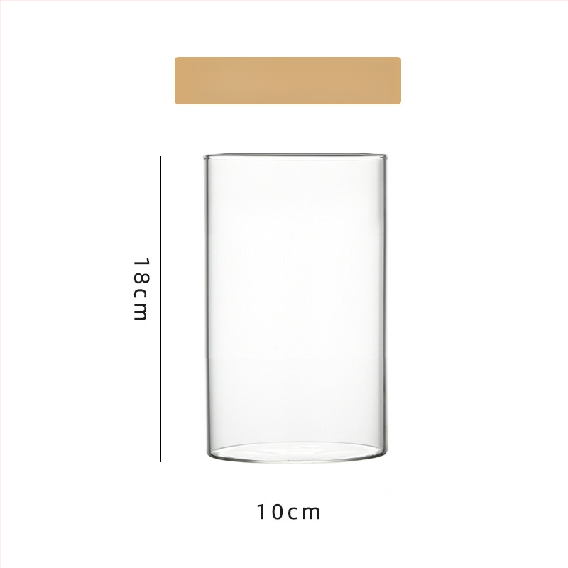 Δοχείο από γυαλί υψηλής αντοχής για υδροπονία, ανθοδέσεις και διαφανές ενυδρείο, χαρτονένια συσκευασία