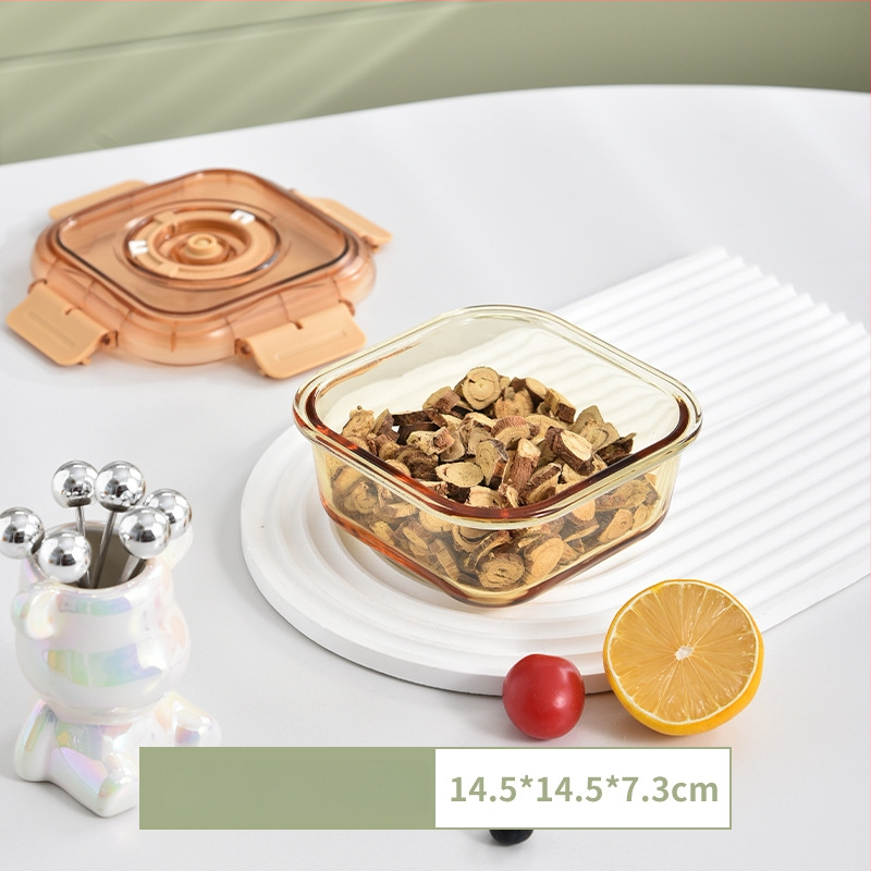 Üveges ebédes doboz kettős rekesszel, élelmiszerbiztos üveg, frissesség megőrzése, mikrohullámú sütőben használható