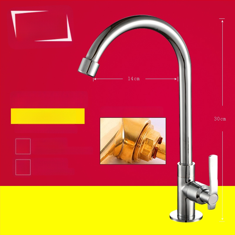 Kuchynský drezový kohút, nástenný, meď, iba studená voda, moderný minimalistický štýl, celokovový ventil, ručné ovládanie, jednosed dizajn