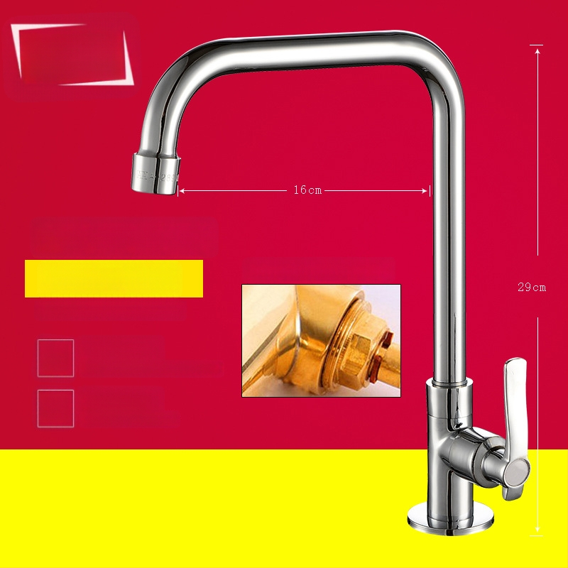 Kuchynský drezový kohút, nástenný, meď, iba studená voda, moderný minimalistický štýl, celokovový ventil, ručné ovládanie, jednosed dizajn