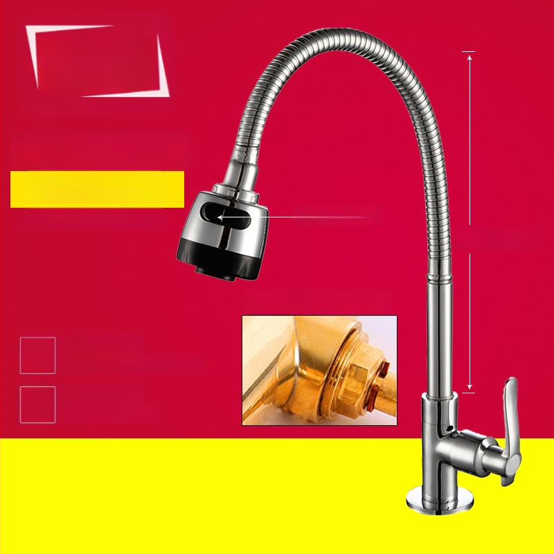 Kuchynský drezový kohút, nástenný, meď, iba studená voda, moderný minimalistický štýl, celokovový ventil, ručné ovládanie, jednosed dizajn