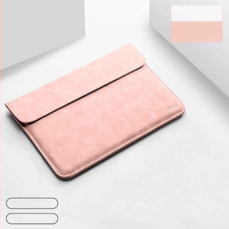 Huawei MateBook 14s és Apple notebookokhoz készült laptop tok, PU anyag, belső bélés szintetikus bőrrel, városi minimalist stílus