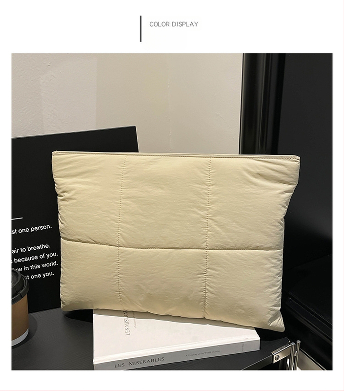 Laptop táska buborékpárnával, MacBook-kompatibilis, belső rendezővel, ütésálló, nylon külső