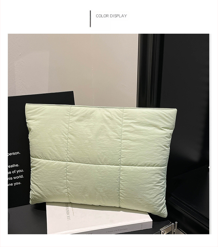 Laptop táska buborékpárnával, MacBook-kompatibilis, belső rendezővel, ütésálló, nylon külső