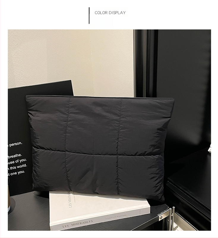 Laptop táska buborékpárnával, MacBook-kompatibilis, belső rendezővel, ütésálló, nylon külső