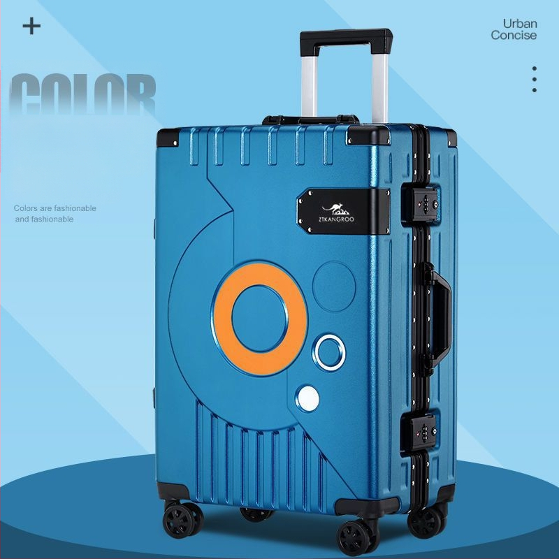 Kofer na cestovanie z ABS materiálu, Otváranie na zips, Univerzálne kolieska, Zámok na zips, Hmotnosť 4 kg