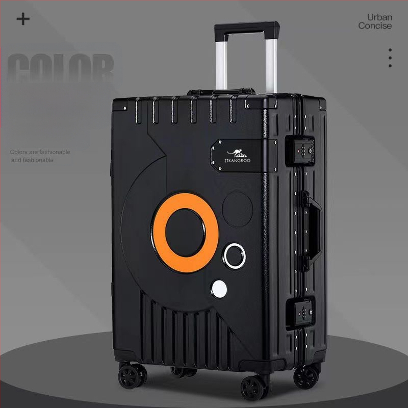 Kofer na cestovanie z ABS materiálu, Otváranie na zips, Univerzálne kolieska, Zámok na zips, Hmotnosť 4 kg