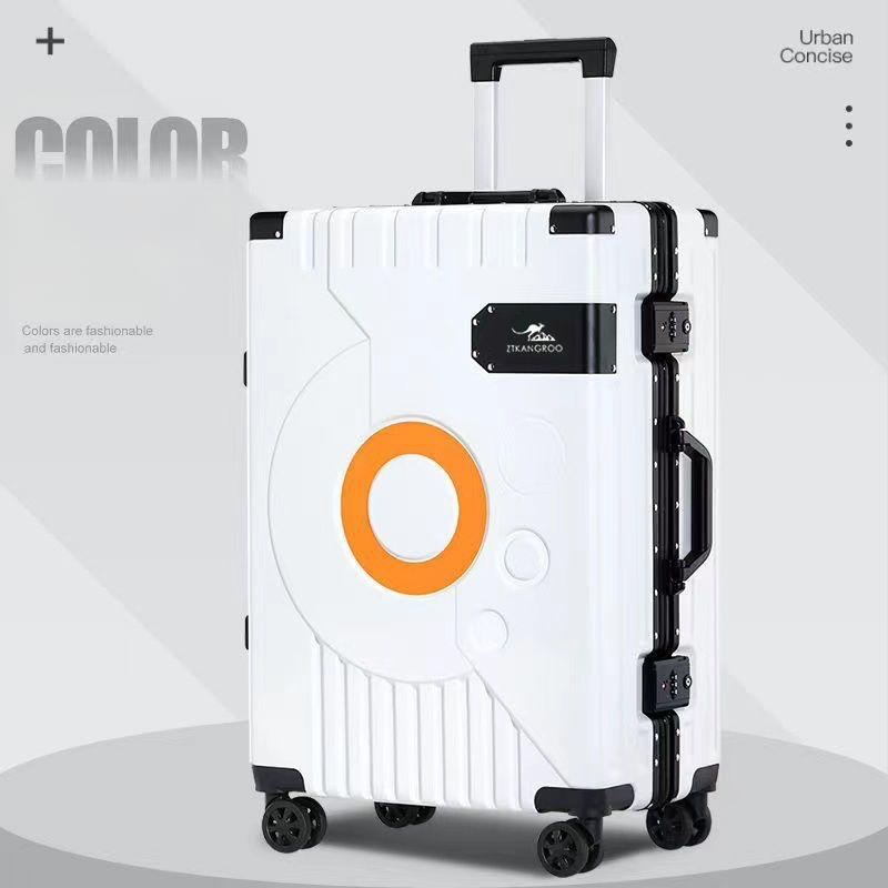 Kofer na cestovanie z ABS materiálu, Otváranie na zips, Univerzálne kolieska, Zámok na zips, Hmotnosť 4 kg