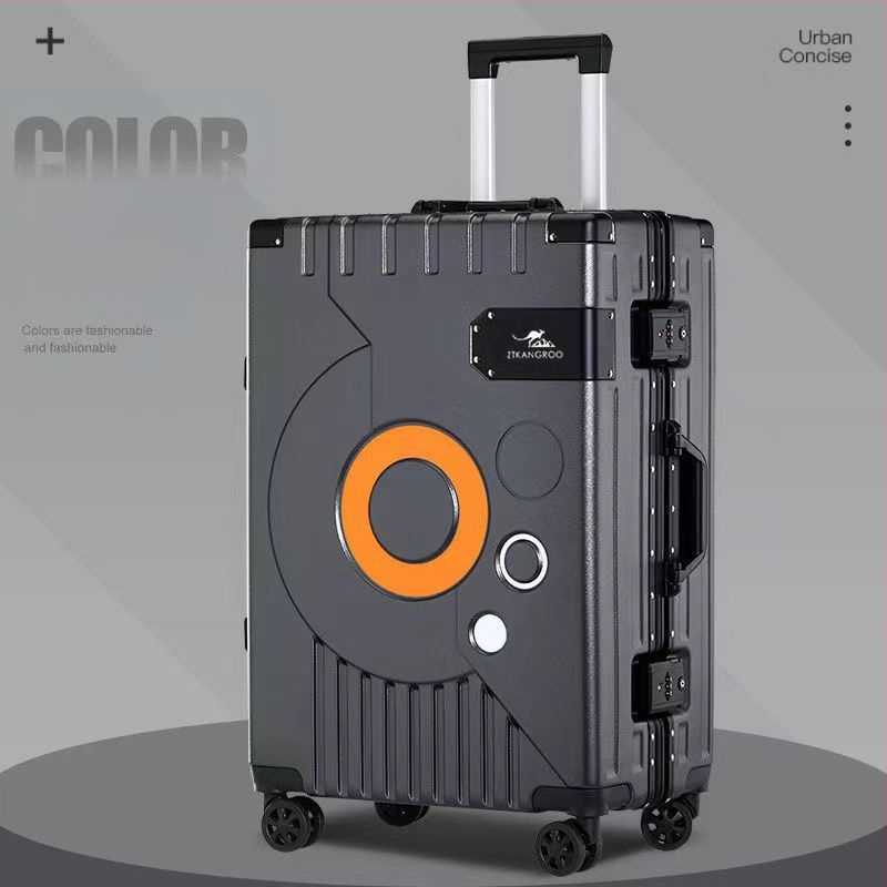 Kofer na cestovanie z ABS materiálu, Otváranie na zips, Univerzálne kolieska, Zámok na zips, Hmotnosť 4 kg