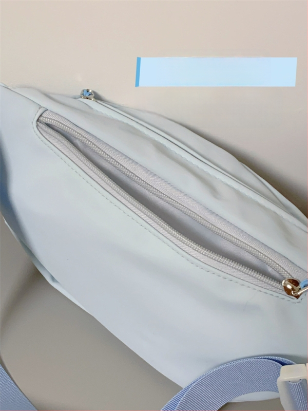 Dikaiero Borsetă de talie sport, nylon impermeabil, model cu litere, căptușeală poliester, pentru sporturi în aer liber, iarnă 2024