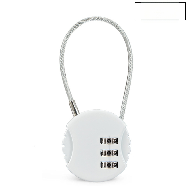 Jelszavas zár sisakhoz, poggyászhoz és edzőtermi szekrényhez | Cinkötvözet, 48.4, Acéldrótos mechanizmus