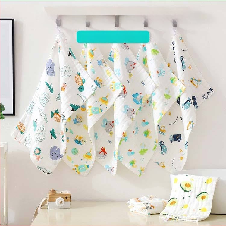 Детска памучна квадратна кърпа за лице Bamboo Blue, номер 1744/1745/1746, 40-count, тегло под 50 g