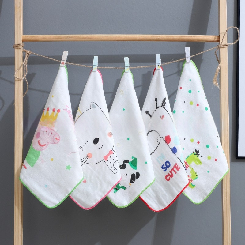 Детска памучна квадратна кърпа за лице Bamboo Blue, номер 1744/1745/1746, 40-count, тегло под 50 g