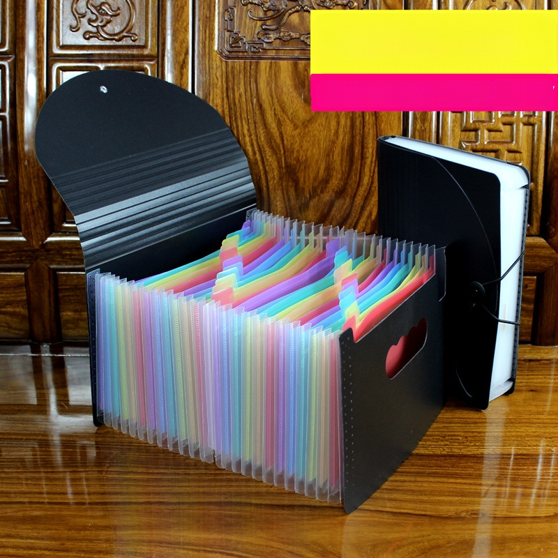 A5-ös méretű műanyag iratrendező – akordeon típusú dokumentumokhoz (számlák és nyugták), QS1546511521