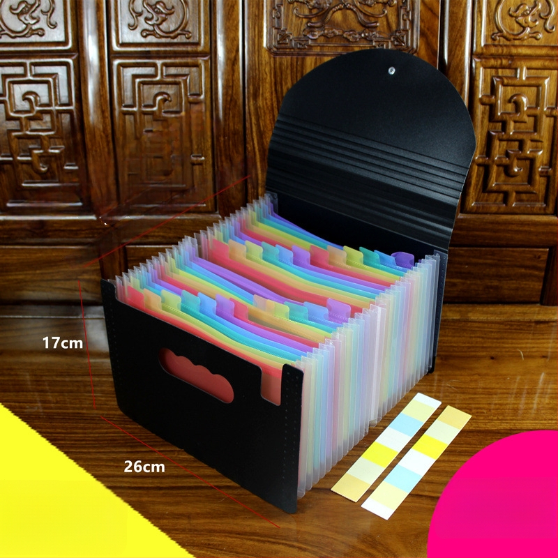 A5-ös méretű műanyag iratrendező – akordeon típusú dokumentumokhoz (számlák és nyugták), QS1546511521