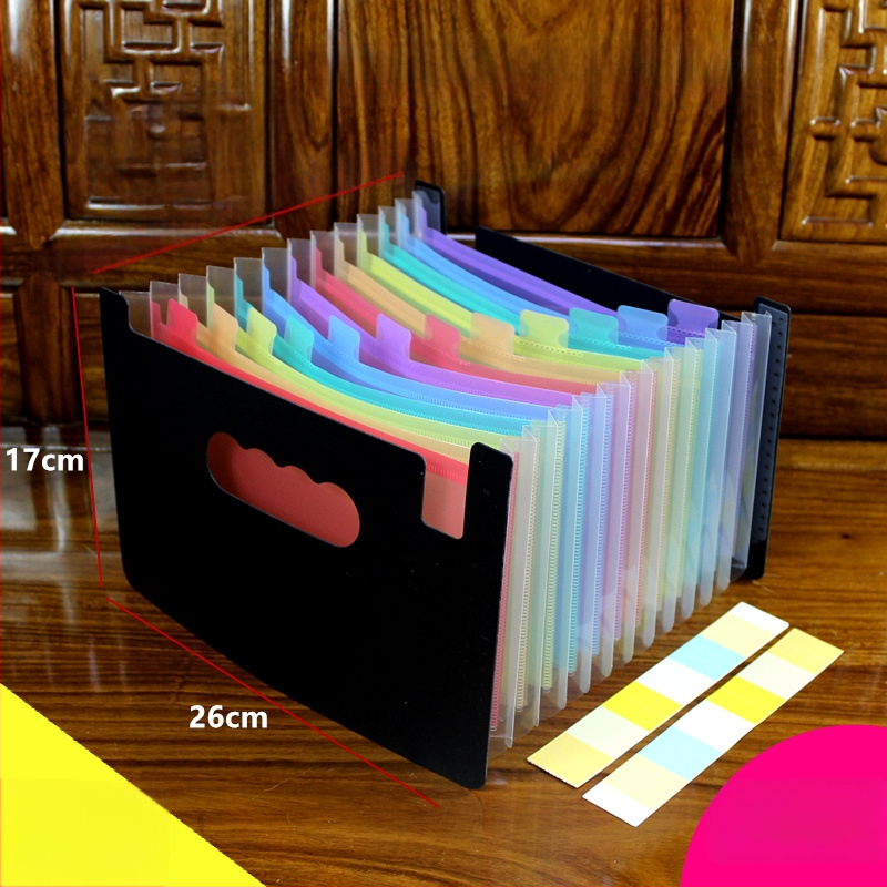 A5-ös méretű műanyag iratrendező – akordeon típusú dokumentumokhoz (számlák és nyugták), QS1546511521