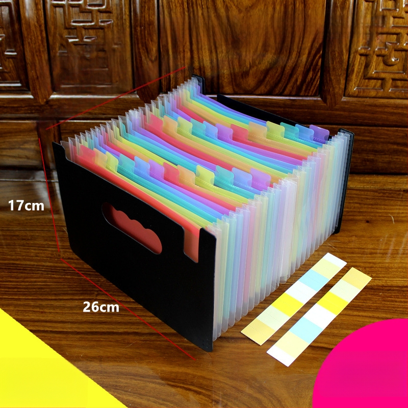 A5-ös méretű műanyag iratrendező – akordeon típusú dokumentumokhoz (számlák és nyugták), QS1546511521