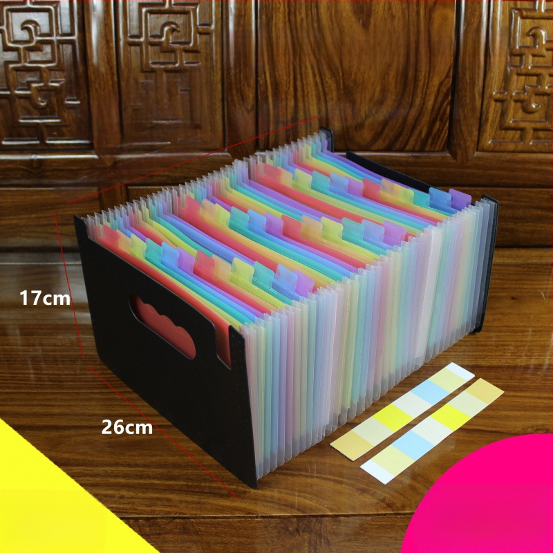 A5-ös méretű műanyag iratrendező – akordeon típusú dokumentumokhoz (számlák és nyugták), QS1546511521