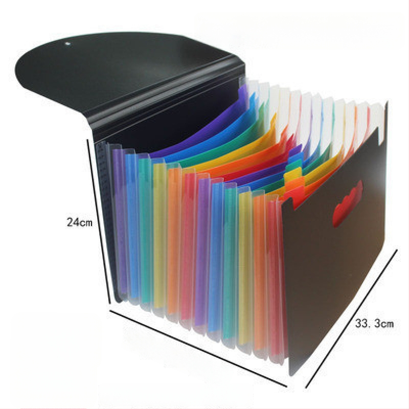 A5-ös méretű műanyag iratrendező – akordeon típusú dokumentumokhoz (számlák és nyugták), QS1546511521