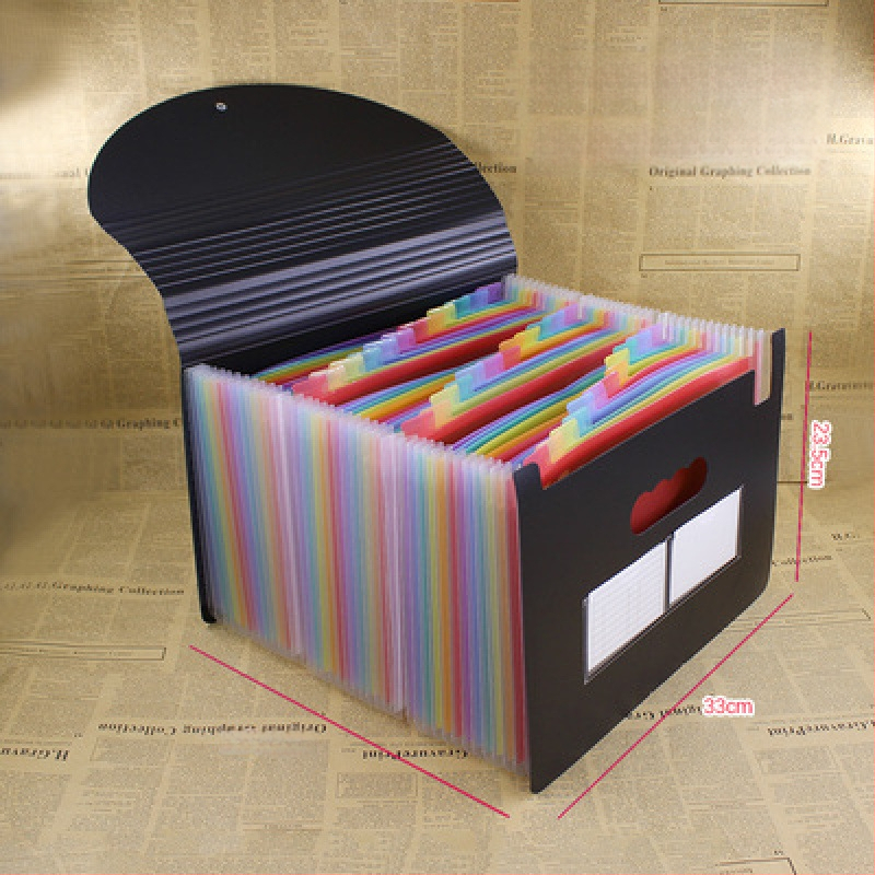 A5-ös méretű műanyag iratrendező – akordeon típusú dokumentumokhoz (számlák és nyugták), QS1546511521