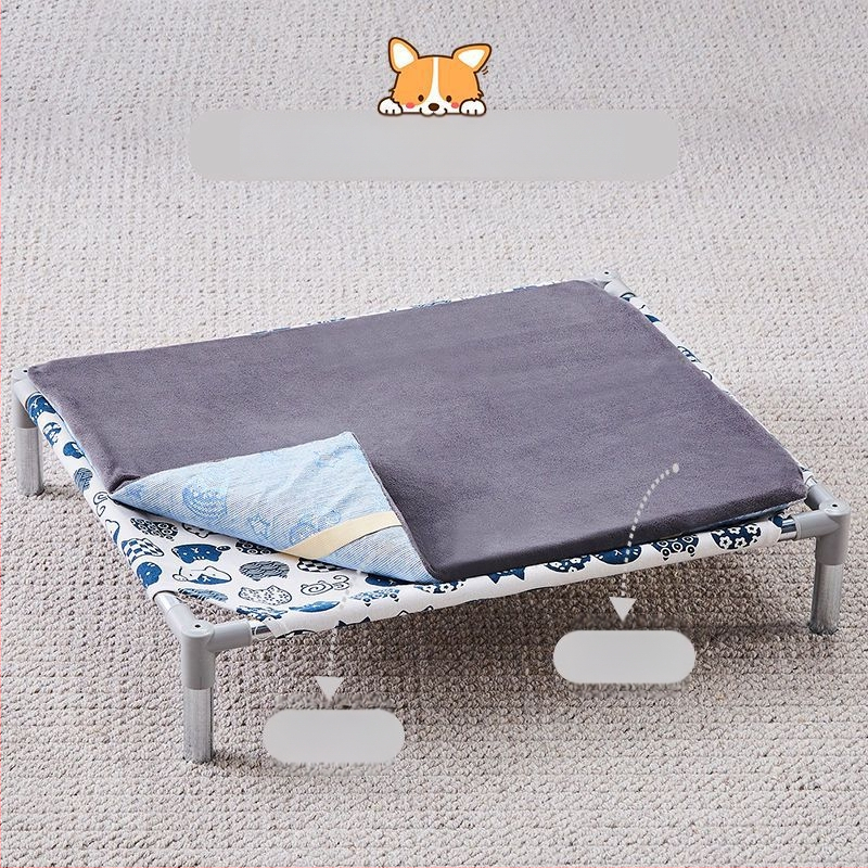 Лежло за домашни любимци със метален каркас за котки (Метал; За котки; Гнезда и клетки; Котешка постелка)