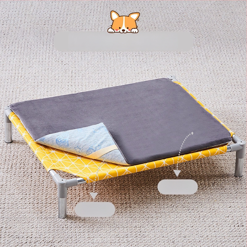 Лежло за домашни любимци със метален каркас за котки (Метал; За котки; Гнезда и клетки; Котешка постелка)