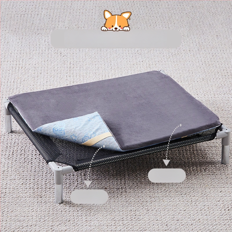 Лежло за домашни любимци със метален каркас за котки (Метал; За котки; Гнезда и клетки; Котешка постелка)