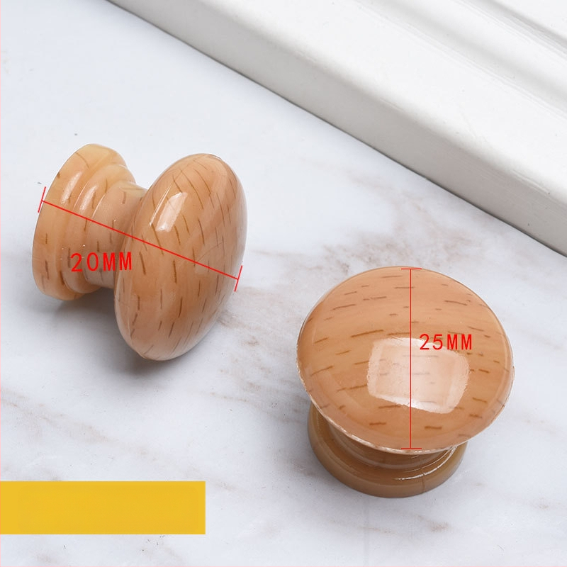 Ξύλινη λαβή ντουλάπας, κυκλικού σχήματος σε στυλ τρομπέτας, φινίρισμα μεταφοράς νερού, επιφανειακή εγκατάσταση, για πόρτες και συρτάρια, μοντέρνος μινιμαλισμός