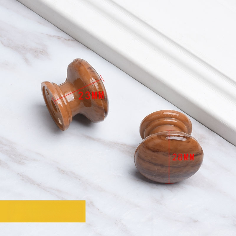 Ξύλινη λαβή ντουλάπας, κυκλικού σχήματος σε στυλ τρομπέτας, φινίρισμα μεταφοράς νερού, επιφανειακή εγκατάσταση, για πόρτες και συρτάρια, μοντέρνος μινιμαλισμός