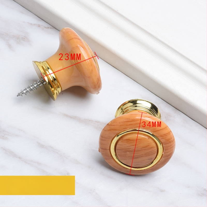 Ξύλινη λαβή ντουλάπας, κυκλικού σχήματος σε στυλ τρομπέτας, φινίρισμα μεταφοράς νερού, επιφανειακή εγκατάσταση, για πόρτες και συρτάρια, μοντέρνος μινιμαλισμός