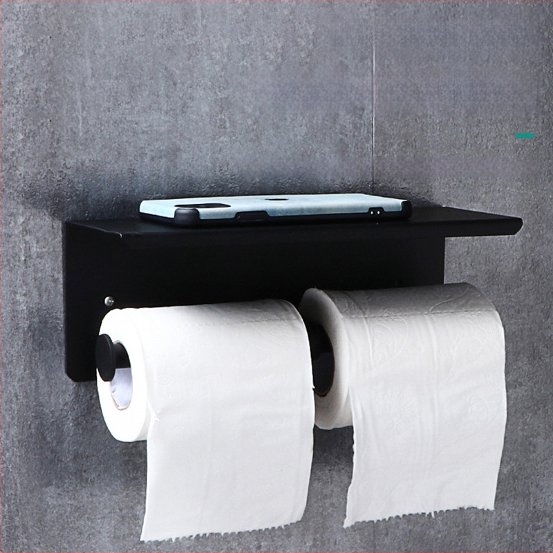 Cutie de perete pentru șervețele și hârtie igienică, din oțel inoxidabil, finisaj polizat, formă pătrată, Jinhan