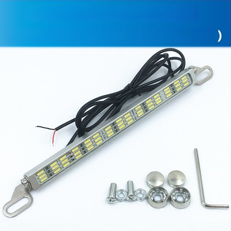 Automobilové LED svetlo pre spätné radenie a brzdové svetlo s 120 SMD lampou na poznávaciu značku, 12–24V, LED, životnosť 10000 h