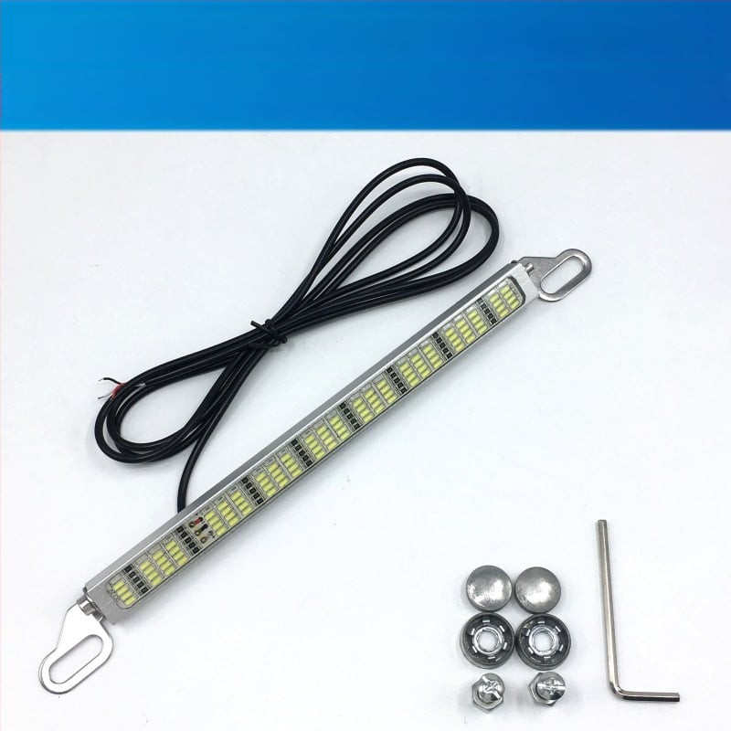 Automobilové LED svetlo pre spätné radenie a brzdové svetlo s 120 SMD lampou na poznávaciu značku, 12–24V, LED, životnosť 10000 h