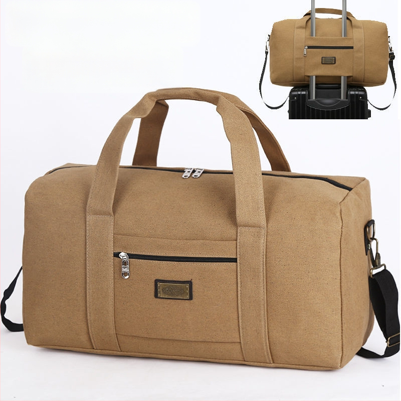 Taška na cestovanie pre mužov, objem 20–35 L, materiál: iný, podšívka: plátno, vhodné na voľnočasové cestovanie