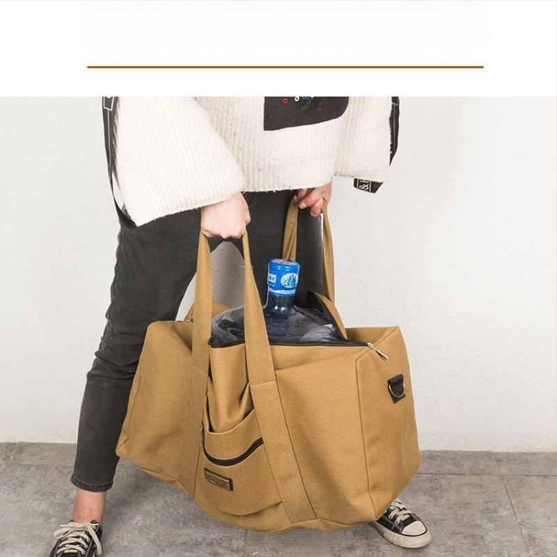 Taška na cestovanie pre mužov, objem 20–35 L, materiál: iný, podšívka: plátno, vhodné na voľnočasové cestovanie