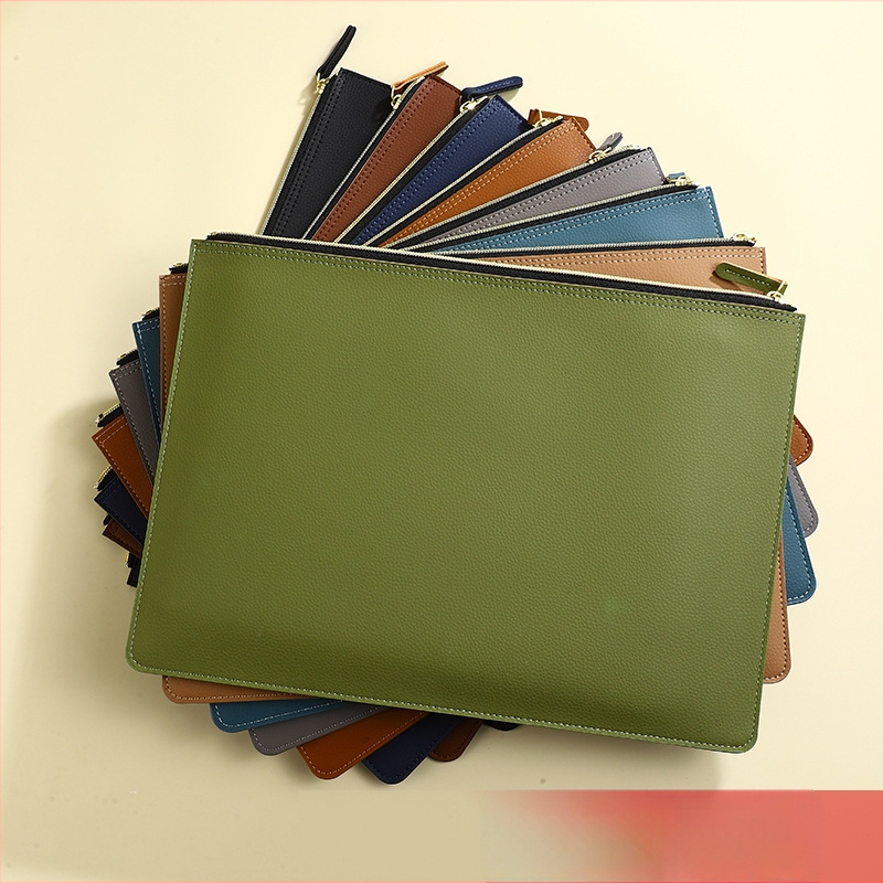 Brocade Rabbit A4 PU δερμάτινη τσάντα με φερμουάρ για έγγραφα – Μεγάλη χωρητικότητα, Αποθήκευση τιμολογίων