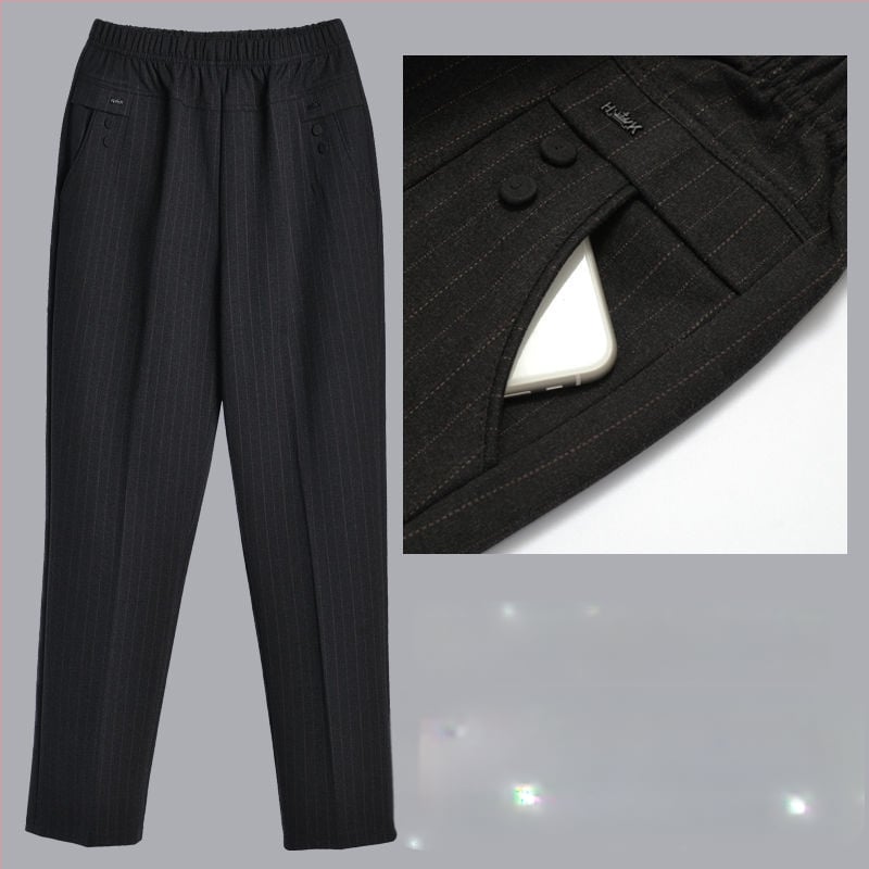 Dámske rovné dlhé nohavice s patchwork štýlom, casual oblečenie, jar 2024