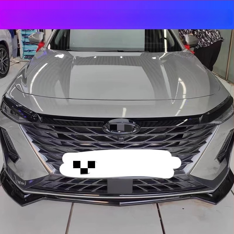 Εμπρόσθιο κάλυμμα λογοτύπου Arrizo 8 και διακοσμητική λωρίδα grille – Πλαστικό, εγκατάσταση στον προφυλακτήρα, συμβατό με Arrizo 8 2023–2024